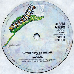 Gamma (5) Something In The Air Vinyl 7" USED