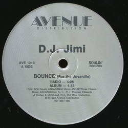D.J. Jimi Bounce (For The Juvenille) Vinyl 12" USED