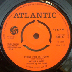 Arthur Conley People Sure Act Funny Vinyl 7" USED
