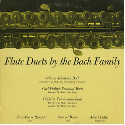 Johann Sebastian Bach / Carl Philipp Emanuel Bach / Wilhelm Friedemann Bach / Jean-Pierre Rampal / Samuel Baron / Albert Fuller Flute Duets By The Bac