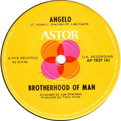 Brotherhood Of Man Angelo Vinyl 7" USED