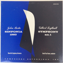 John Boda / Gil Trythall Sinfonia 1960 / Symphony No.1 Vinyl LP USED