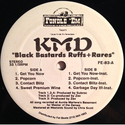 KMD Black Bastards Ruffs+Rares Vinyl 12" USED