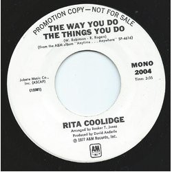 Rita Coolidge The Way You Do The Things You Do Vinyl 7" USED