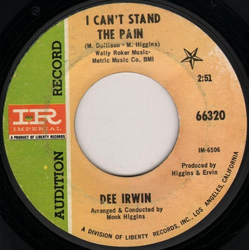 Big Dee Irwin I Can't Stand The Pain / My Hope To Die Girl Vinyl 7" USED