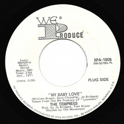 The Temprees My Baby Love Vinyl 7" USED