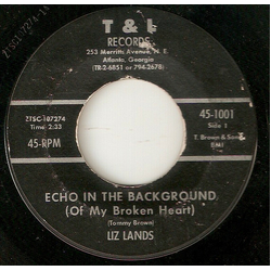 Liz Lands Echo In The Background (Of My Broken Heart) / Qualify For My Love Vinyl 7" USED