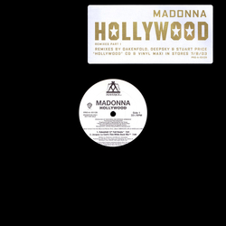 Madonna Hollywood (Remixes Part 1) Vinyl 12" USED