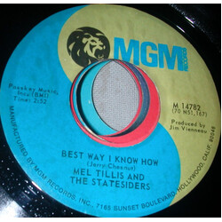 Mel Tillis / The Statesiders (2) Best Way I Know How USED VINYL 7INCH 45 RPM