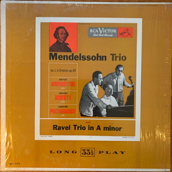 Felix Mendelssohn-Bartholdy / Maurice Ravel / Arthur Rubinstein / Jascha Heifetz / Gregor Piatigorsky Trio  / Trio In A Minor Vinyl LP USED