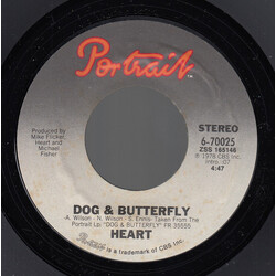 Heart Dog & Butterfly USED VINYL 7INCH 45 RPM SINGLE STYRENE
