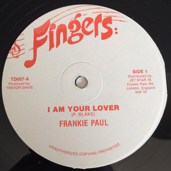 Frankie Paul I Am Your Lover Vinyl 12" USED