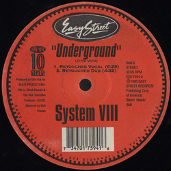 System VIII Underground Vinyl 12" USED