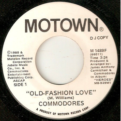 Commodores Old-Fashion Love Vinyl 7" USED