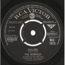 The Monkees Valleri Vinyl 7" USED