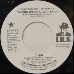 Candi Dancing Under A Latin Moon Vinyl 7" USED