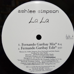 Ashlee Simpson La La (Remixes By Fernando Garibay) Vinyl 12" USED