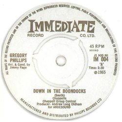 Gregory Phillips (2) Down In The Boondocks Vinyl 7" USED