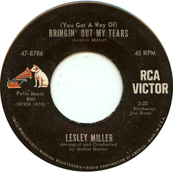 Lesley Miller He Wore The Green Beret / (You Got A Way Of) Bringin' Out My Tears Vinyl 7" USED