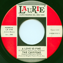 The Chiffons A Love So Fine Vinyl 7" USED