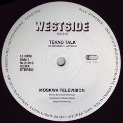 Moskwa TV Tekno Talk Vinyl 12" USED