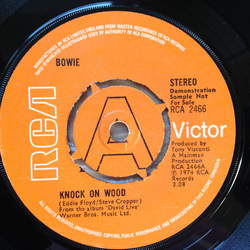 David Bowie Knock On Wood Vinyl 7" USED
