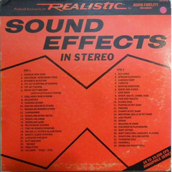 No Artist Sound Effects In Stereo Vinyl LP USED