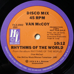 Van McCoy Rhythms Of The World Vinyl 12" USED
