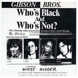 Gibson Bros White Nigger Vinyl 7" USED