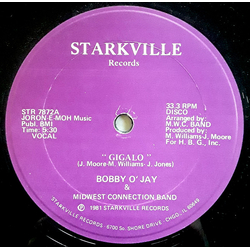 Bobby O' Jay / Midwest Connection Band Gigalo Vinyl 12" USED