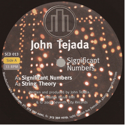 John Tejada Significant Numbers Vinyl 12" USED