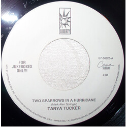 Tanya Tucker Two Sparrows In A Hurricane USED VINYL 7INCH 45 RPM JUKEBOX