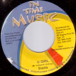 Sizzla U Girl Vinyl 7" USED