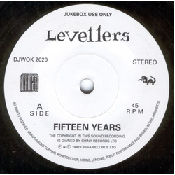 The Levellers Fifteen Years Vinyl 7" USED