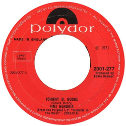 Jimi Hendrix Johnny B. Goode Vinyl 7" USED