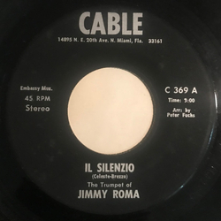 Jimmy Roma Il Silenzio / Aquarius Vinyl 7" USED