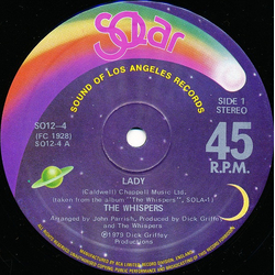 The Whispers Lady Vinyl 12" USED