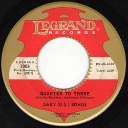Gary U.S. Bonds Quarter To Three USED VINYL 7INCH 45 RPM SINGLE