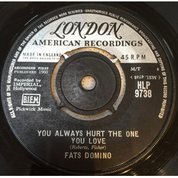 Fats Domino You Always Hurt The One You Love / Trouble Blues Vinyl 7" USED