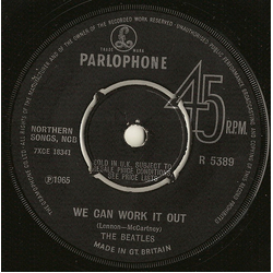 The Beatles We Can Work It Out / Day Tripper Vinyl 7" USED