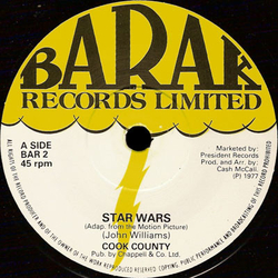 Cook County Star Wars / Space Dancin' Vinyl 7" USED