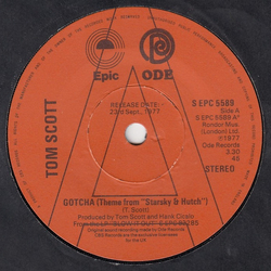 Tom Scott Gotcha (Theme From "Starsky & Hutch") Vinyl 7" USED