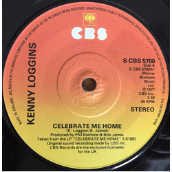 Kenny Loggins Celebrate Me Home Vinyl 7" USED