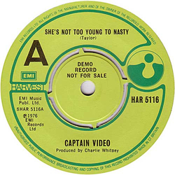 Captain Video She's Not Too Young To Nasty Vinyl 7" USED