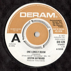 Justin Hayward One Lonely Room Vinyl 7" USED