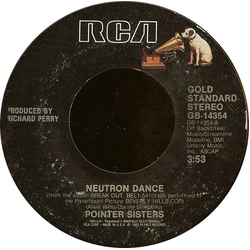 Pointer Sisters Neutron Dance / Baby Come And Get It Vinyl 7" USED