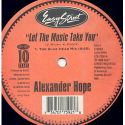 Alexander Hope Let The Music Take You Vinyl 12" USED
