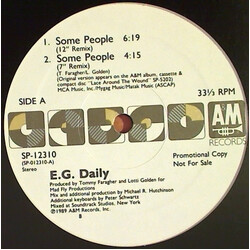 E.G. Daily Some People USED VINYL 12INCH 33 S RPM PROMO