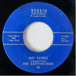 The Earthworms Mo' Taters / Fishtail Vinyl 7" USED