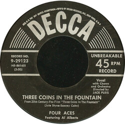 The Four Aces Three Coins In The Fountain USED VINYL 7INCH 45 RPM